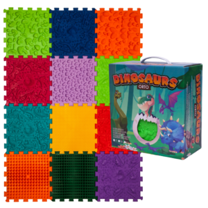 Szenzoros szőnyeg 12 elemből álló Ortek Dinoszauruszok Puzzle