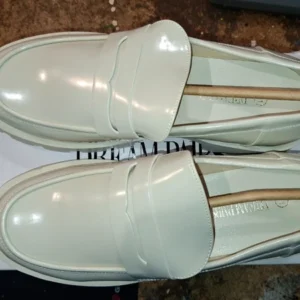 Dream Pairs Bézs Lakk Platform Loafer - Új, Bontatlan, 41-es Női Cipő
