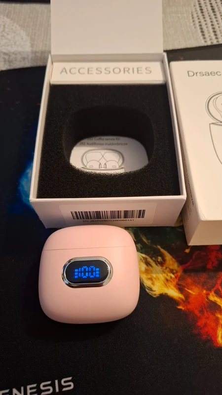 Drsaec J52 true wireless earbuds (vezeték nélküli fülhallgató) - rózsaszín, új, kipróbált, dobozos - Image 2