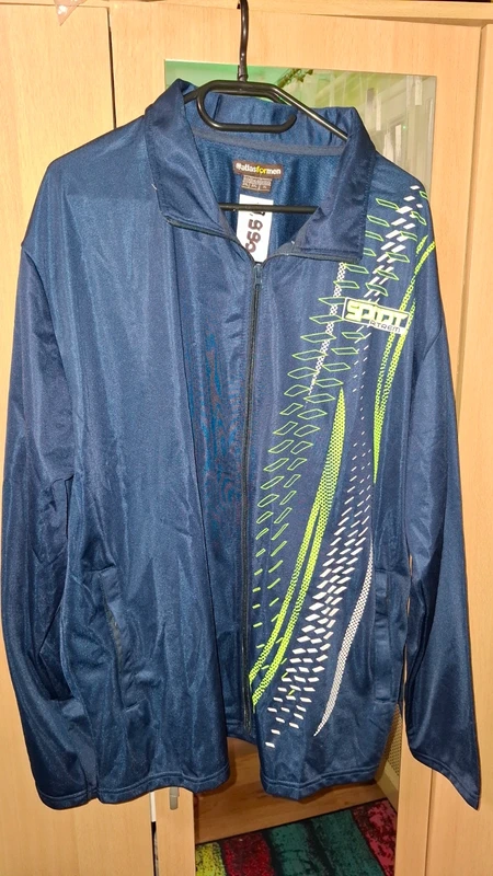 Atlas for Men melegítő szett – új, hordatlan, navy/neon zöld, XXL