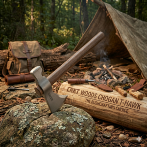 CRKT Woods Chogan T-Hawk balta, kiváló bushcraft szerszám