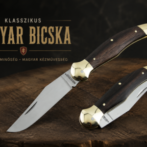 NN-Knives Fejesgörbe Zsebkés Makasszári Ébenfa markolattal! Csodás.