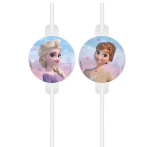 Disney Jégvarázs Wind papír szívószál, 4 db-os szett FSC