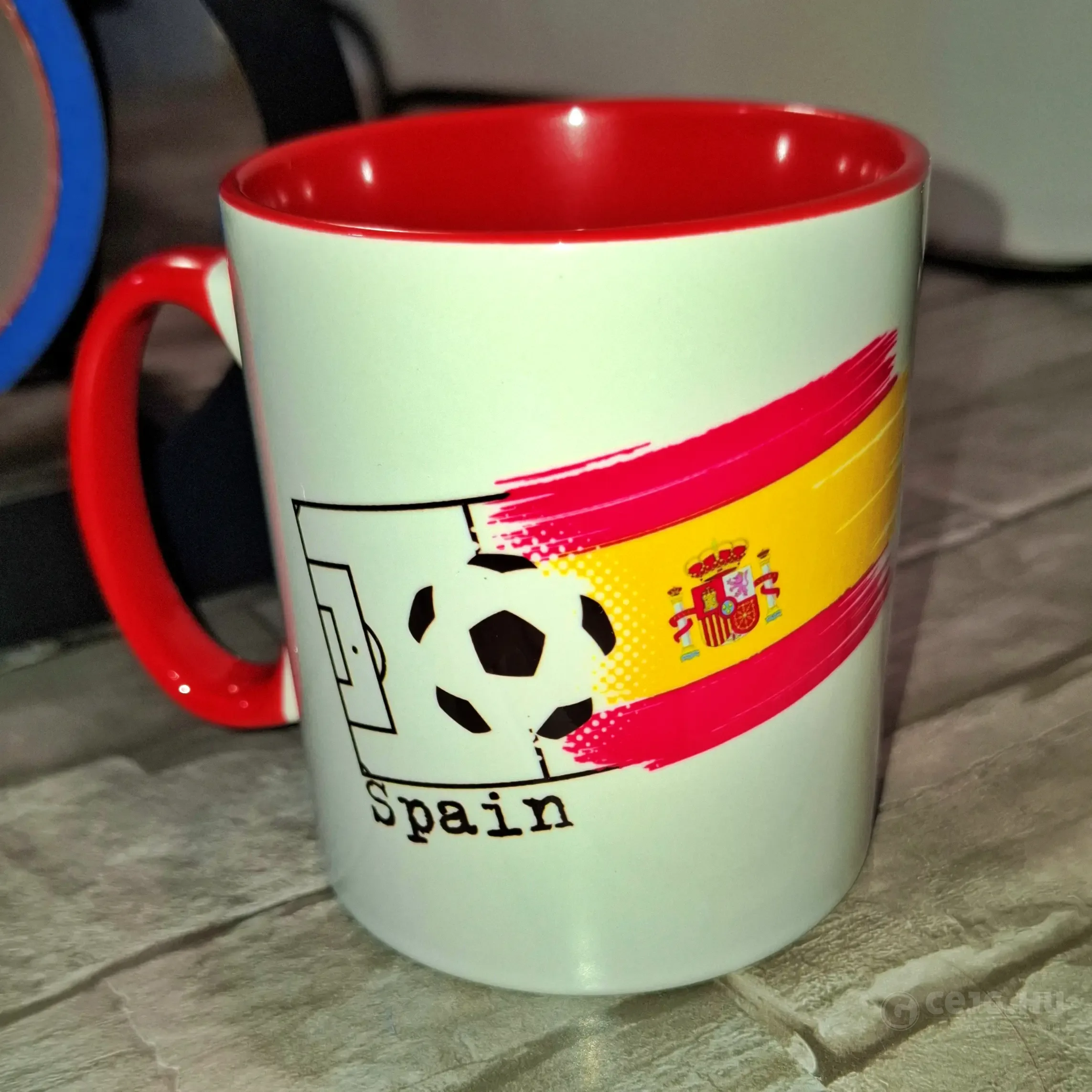 Kerámia Bögre – Színes Football VB 2026 - Spain 01 - Image 2