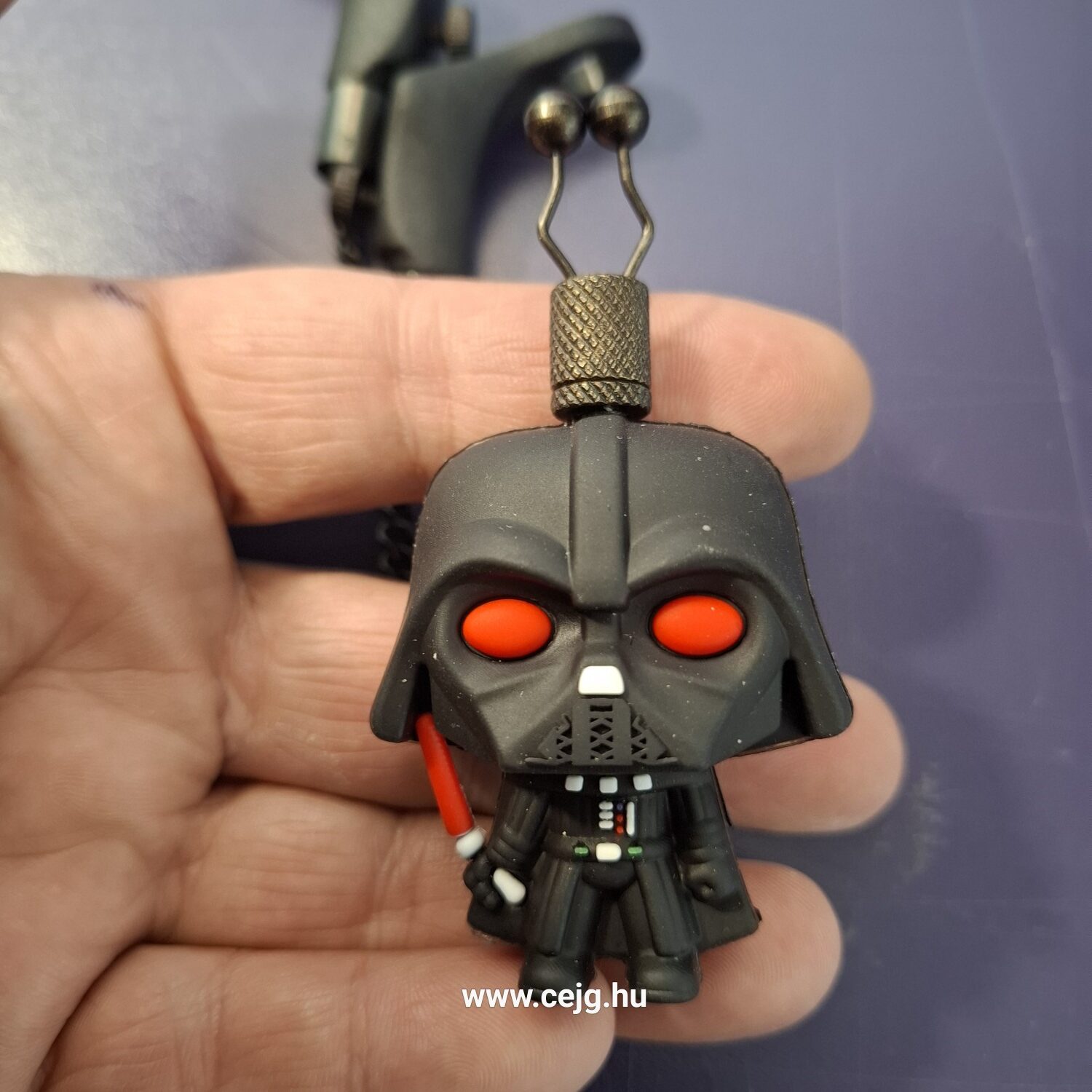 Egyedi Kapásjelző Pár – Darth Vader & Yoda (Star Wars Széria, 25 cm-es Fekete Lánccal, Tok Nélkül) - Image 14