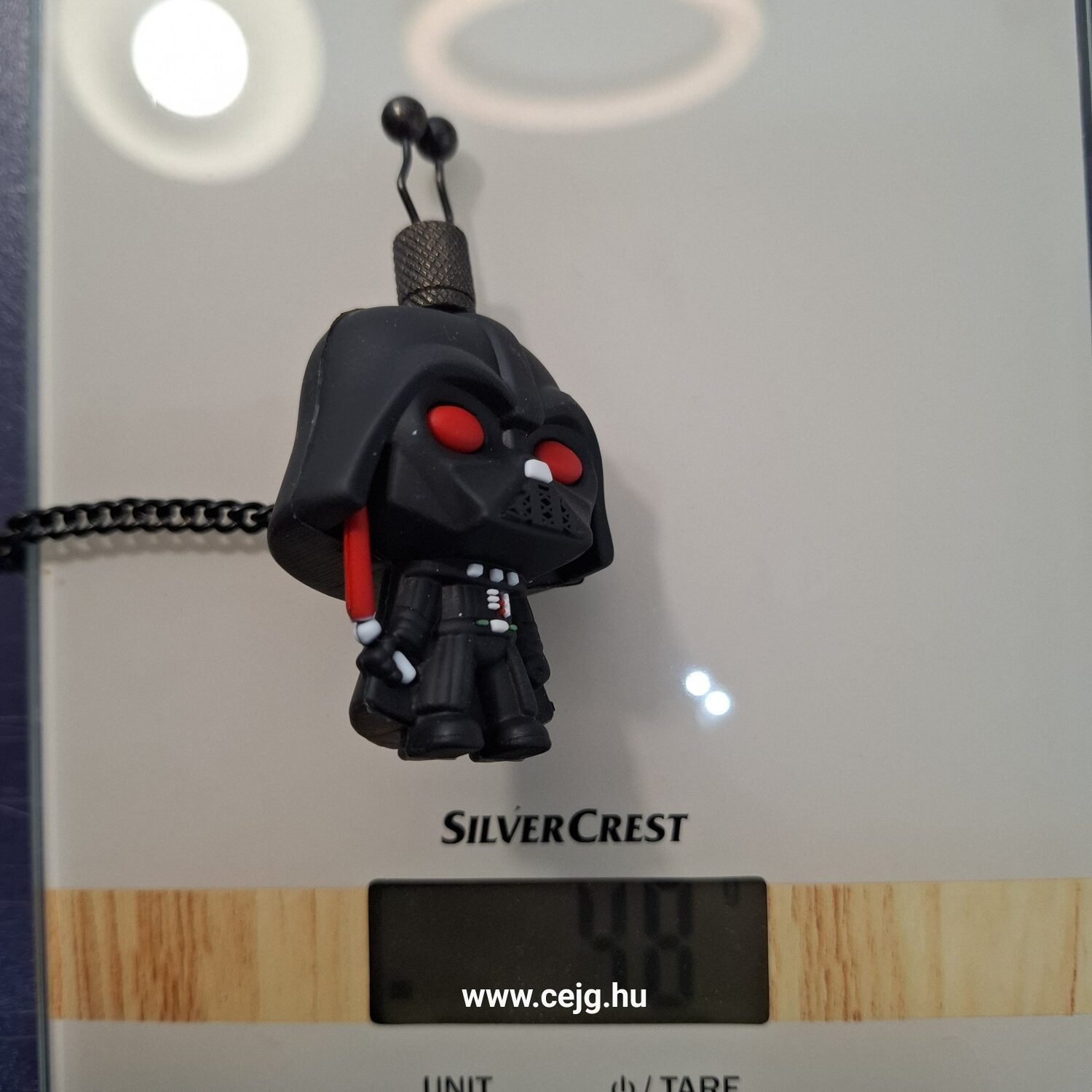 Egyedi Kapásjelző Pár – Darth Vader & Yoda (Star Wars Széria, 25 cm-es Fekete Lánccal, Tok Nélkül) - Image 15