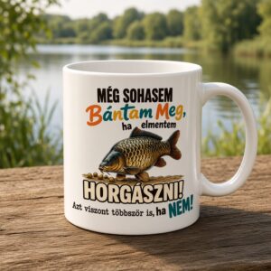Kerámia Bögre – Még sohasem bántam meg, ha elmentem horgászni