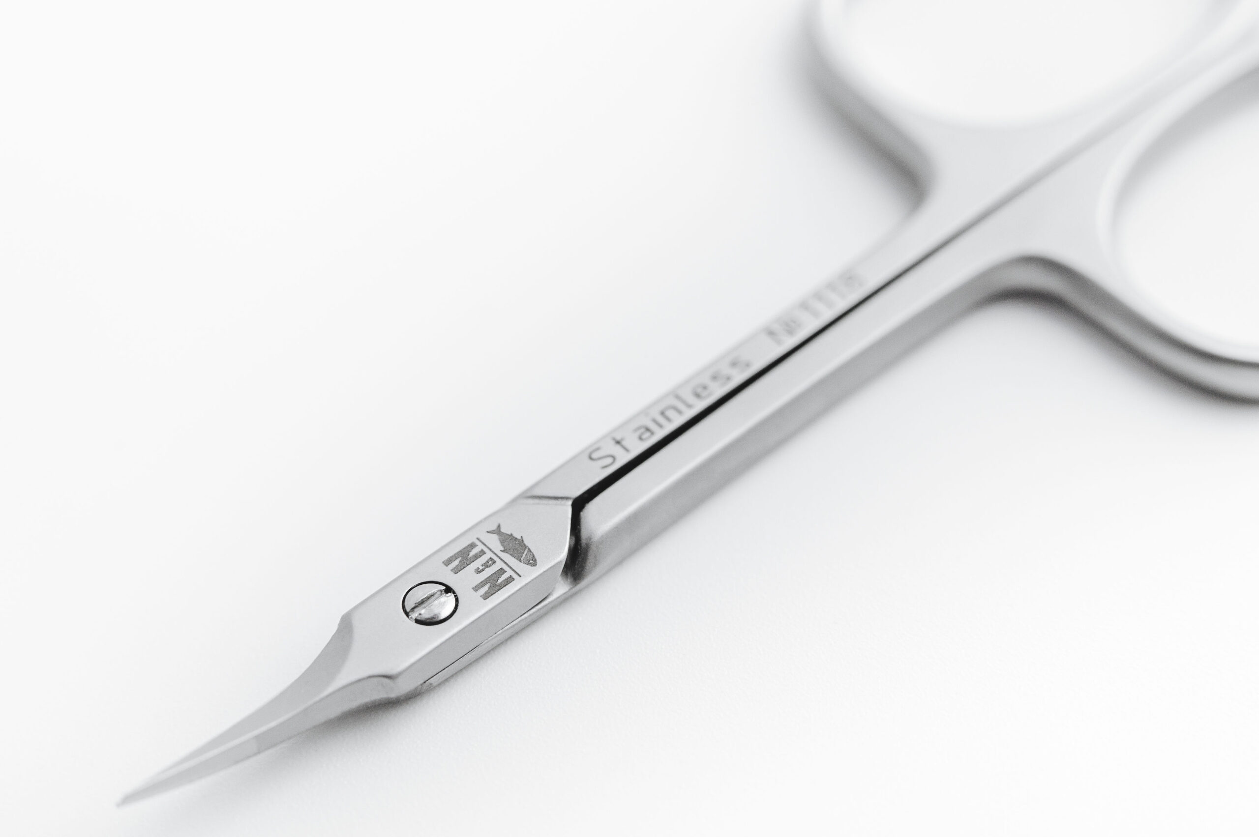 NN Knives Modern Bőrvágó olló – extraspicc hajlított, rozsdamentes (1118) - Image 3